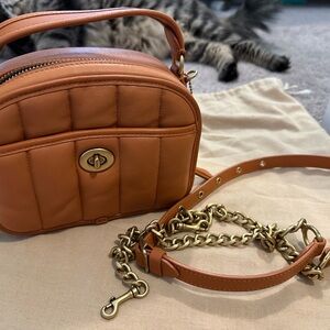 Coach Quilted Lunchbox Top Handle